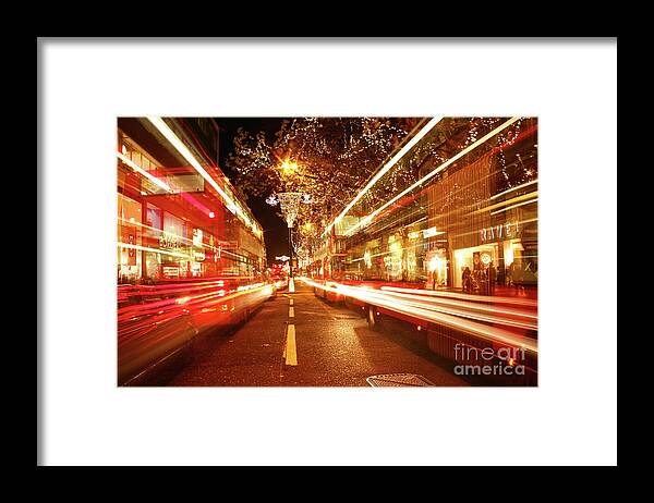 London Framed Print featuring the photograph London at night by Warren Photographic