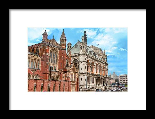London Framed Print featuring the digital art London by SnapHappy Photos