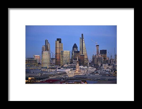 Financial District Framed Print featuring the photograph London Financial district by John Lamb