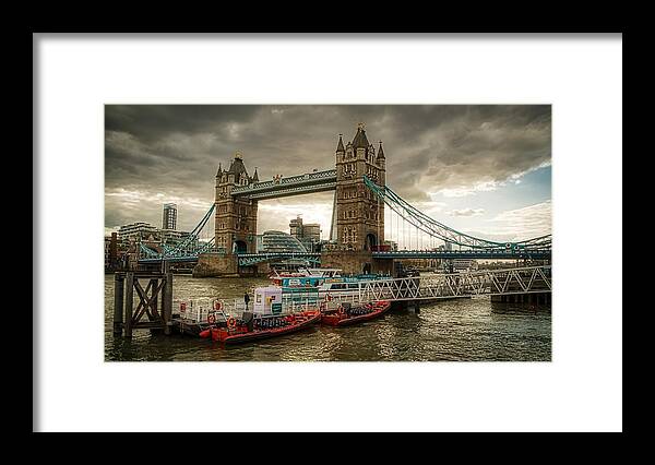 London Architecture Framed Print featuring the photograph London Tower Bridge by Raymond Hill