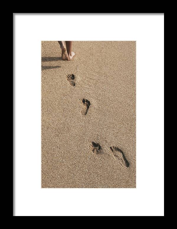 Adventure Framed Print featuring the photograph Lone Walk at Sardinian Dusk by Benoit Bruchez