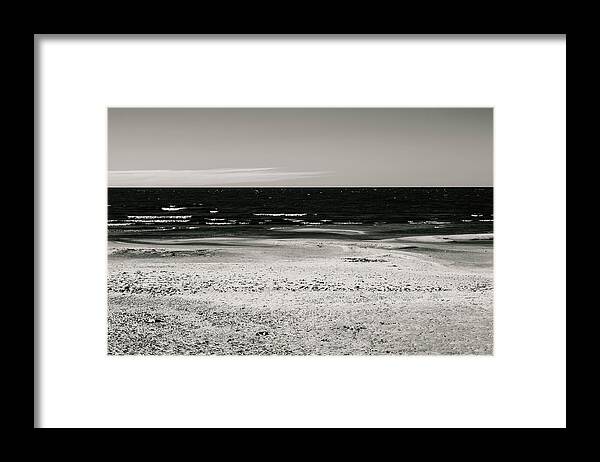 Beach Framed Print featuring the photograph Lonely beach by Maria Dimitrova