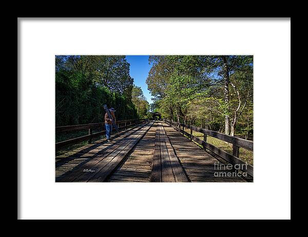 Bridges Framed Print featuring the photograph Long Bridge Running by DB Hayes