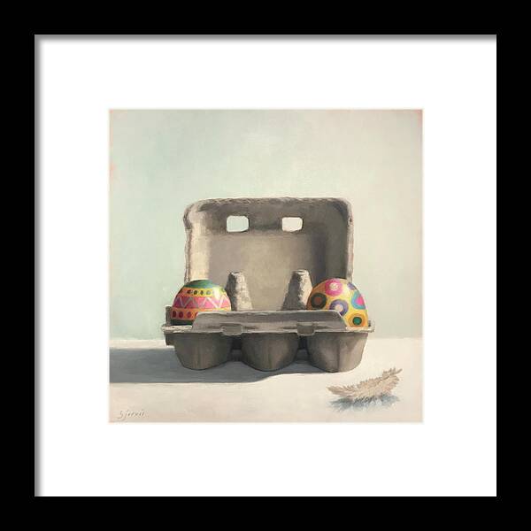 Egg Framed Print featuring the painting Long Distance by Susan N Jarvis