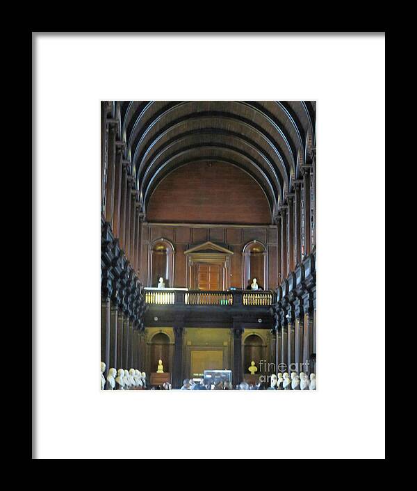 Long Room Library Framed Print featuring the photograph Long Room Library by Cindy Murphy