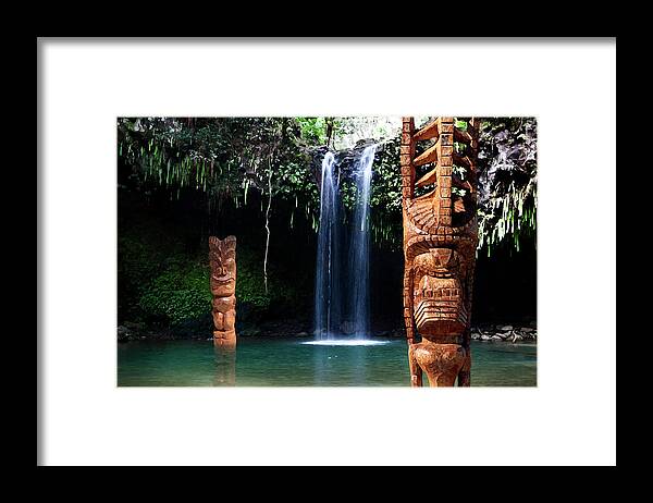Tiki Framed Print featuring the photograph Lono Close-Up by Anthony Jones