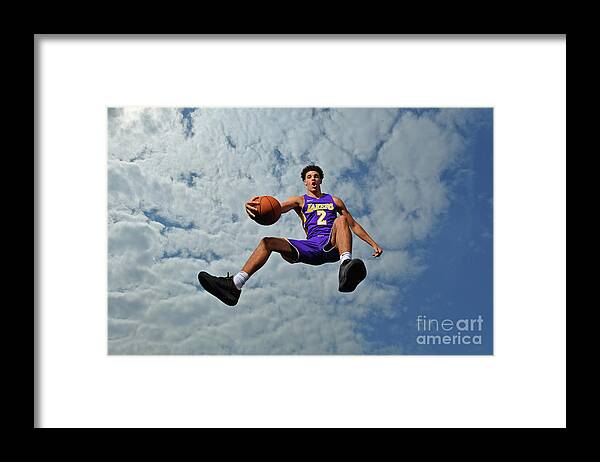 Nba Pro Basketball Framed Print featuring the photograph Lonzo Ball by Jesse D. Garrabrant