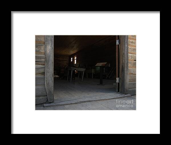 Doorway Framed Print featuring the photograph Look to the Past by Kae Cheatham