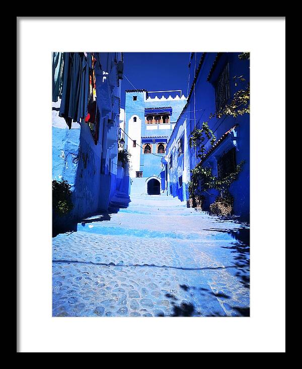 Blue Town Framed Print featuring the photograph Looking at the blue by Jarek Filipowicz