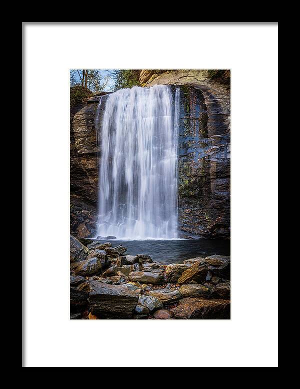 2022 Framed Print featuring the photograph Looking Glass Falls by Charles Hite