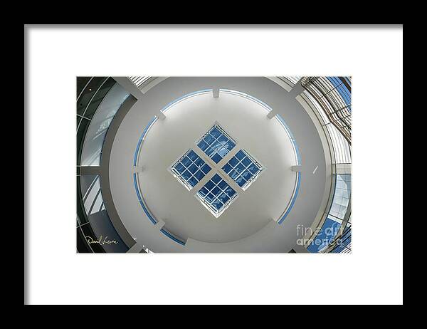 Brentwood Framed Print featuring the photograph Looking Up at the Ceiling Art at the Getty by David Levin
