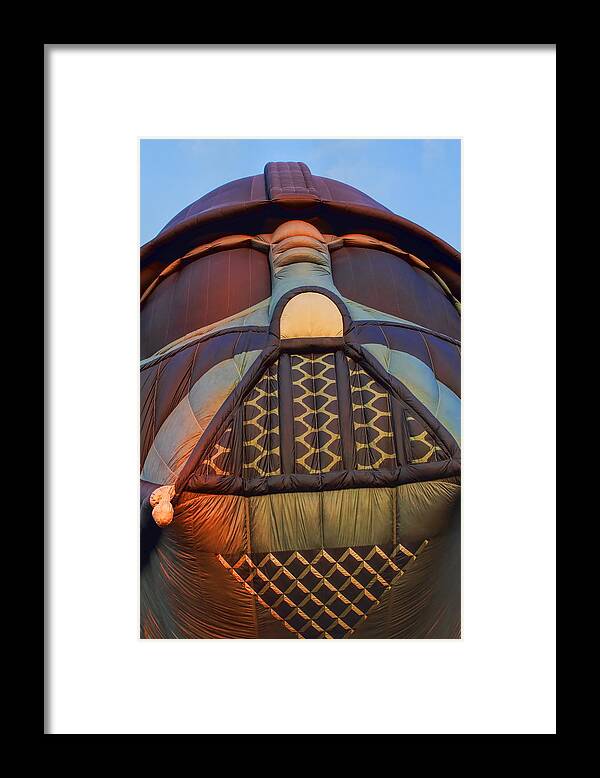 Wausau Framed Print featuring the photograph Looking Up At The Darth Vader Hot Air Balloon by Dale Kauzlaric