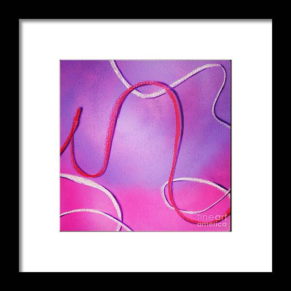 Yarn Framed Print featuring the photograph Loops by Wendy Golden