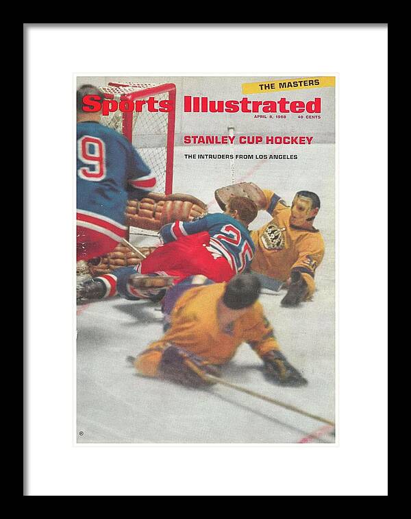Magazine Cover Framed Print featuring the photograph Los Angeles Kings Goalie Terry Sawchuk Sports Illustrated Cover by Sports Illustrated