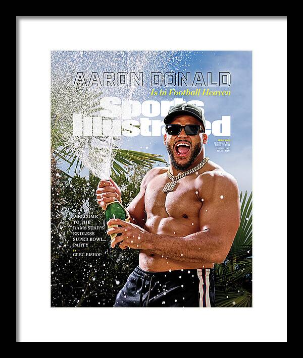 April 2022 Cover Framed Print featuring the photograph Los Angeles Rams Aaron Donald Cover by Sports Illustrated
