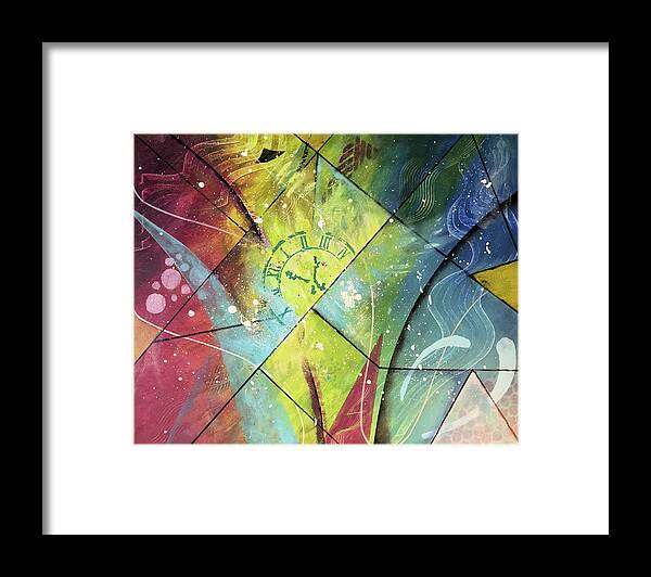 Mixed Media Framed Print featuring the painting Lost in Time by Art by Gabriele