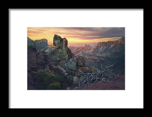 Chisos Mountains Framed Print featuring the photograph Lost Light by Slow Fuse Photography