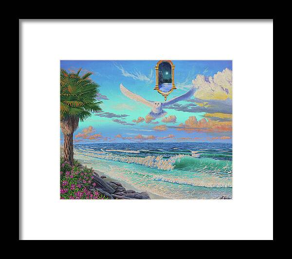 Beach Framed Print featuring the painting Lost by Michael Goguen