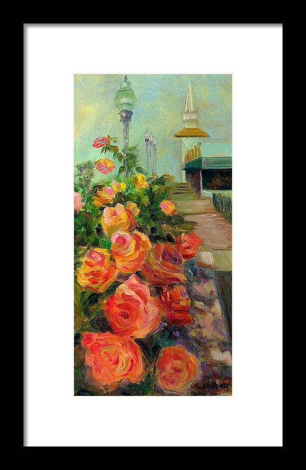 Flower Framed Print featuring the painting Love Blooms by Susan Hensel