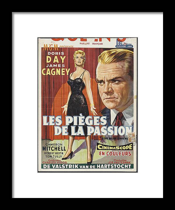 Love Framed Print featuring the mixed media ''Love Me or Leave Me'', 1955 by Movie World Posters