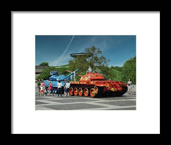 Tanks Framed Print featuring the photograph Love not War by Scott Olsen