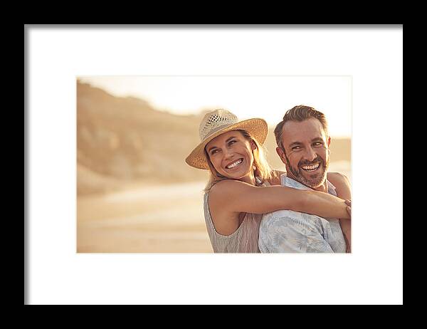Heterosexual Couple Framed Print featuring the photograph Love will make you happier than you've ever been by Laflor