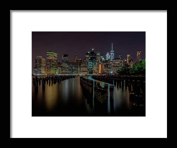 Brooklyn Bridge Park Framed Print featuring the photograph Lower East Side by Darrell DeRosia