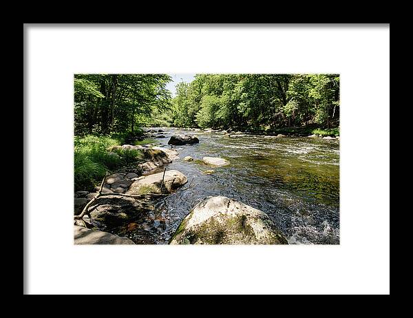 River Framed Print featuring the photograph Lower Mongaup River by Amelia Pearn
