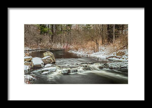 Upstate Ny Stream Framed Print featuring the photograph Lower Rice Creek by Rod Best