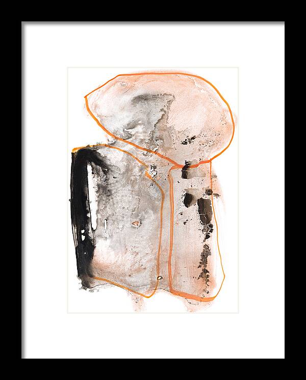 Spontaneous Framed Print featuring the painting 0049-Loyal by Anke Classen
