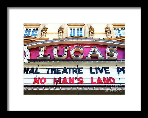 Lucas Theater Marquee Framed Print featuring the photograph Lucas Theater Marquee in Savannah by John Rizzuto