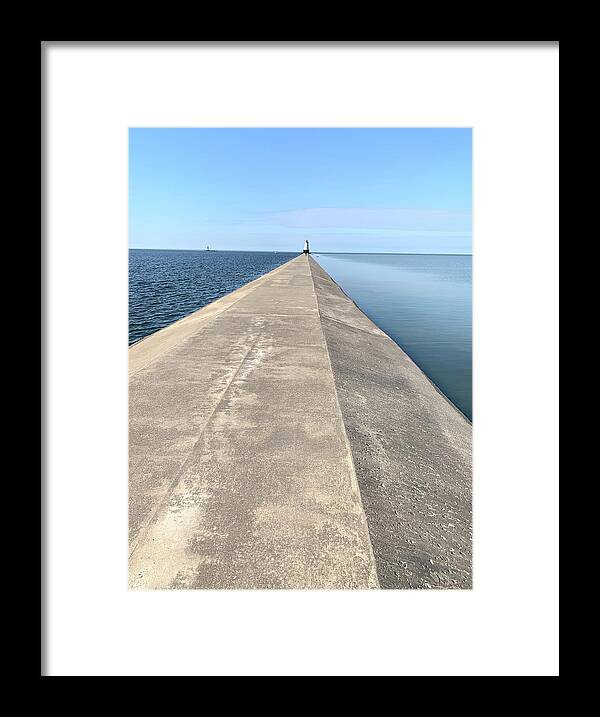 Photography Framed Print featuring the photograph Ludington Lighthouse 2 by Lisa White