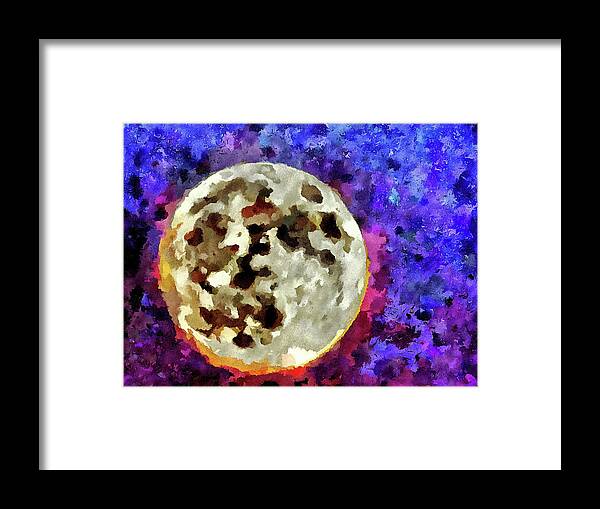 Luna Framed Print featuring the mixed media Luna by Christopher Reed