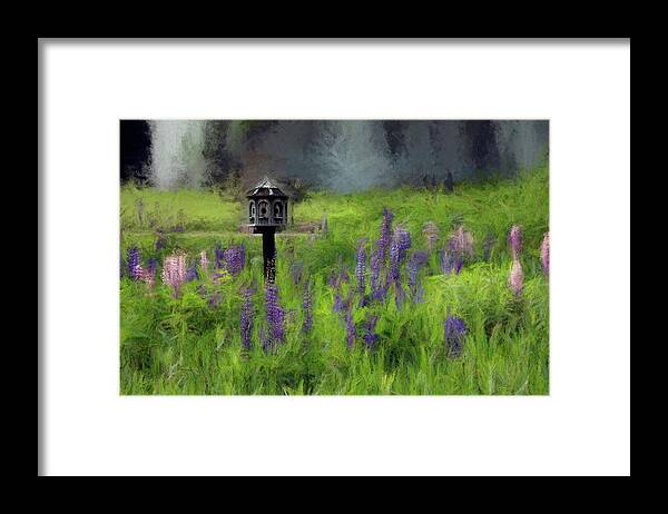 Wind Framed Print featuring the photograph Lupine Wind in a Birds Paradise by Wayne King