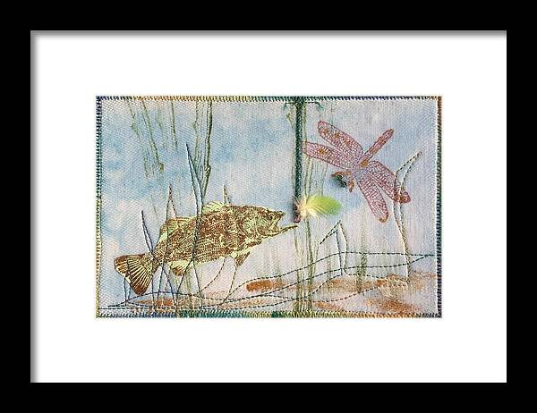 Fish Framed Print featuring the mixed media Lures by Vivian Aumond
