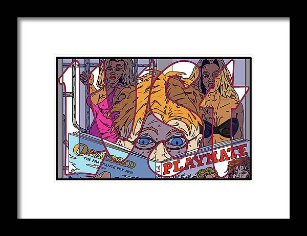 Lust Framed Print featuring the digital art Lust from the Seven Deadly Sins Series by Christopher W Weeks