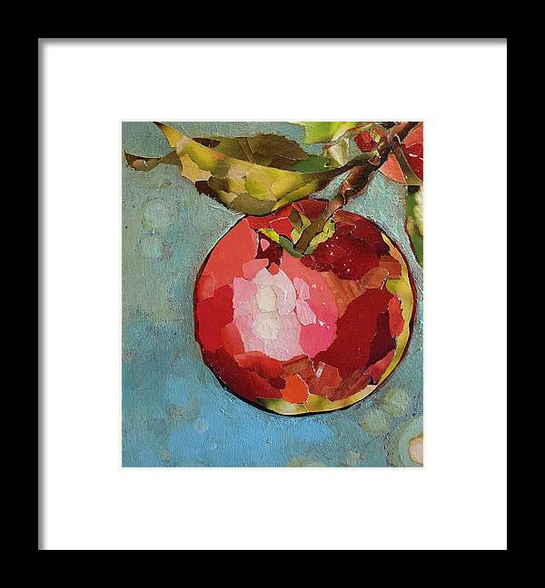 Apple Framed Print featuring the mixed media MacIntosh by Robin Birrell