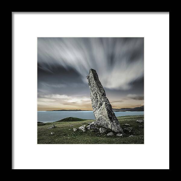 Macleods Stone Framed Print featuring the photograph MacLeod's Stone by Dave Bowman