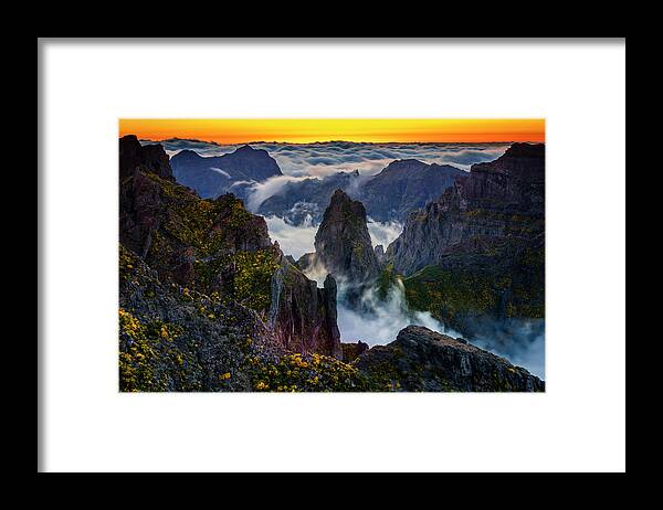 Madeira Framed Print featuring the photograph Madeira Peaks by Evgeni Dinev