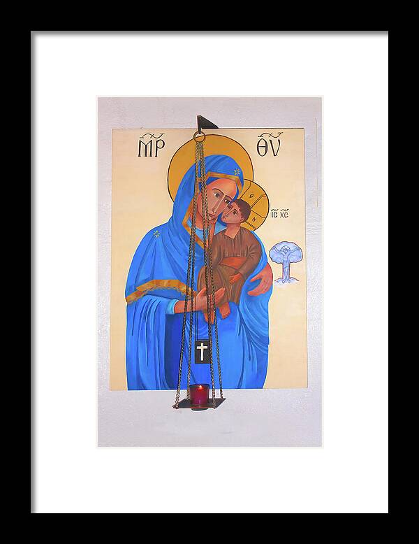 Church Framed Print featuring the photograph Madonna and Child by Jerry Griffin