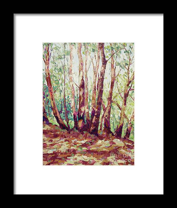 Madrone Framed Print featuring the painting Madrone Grove by PJ Kirk