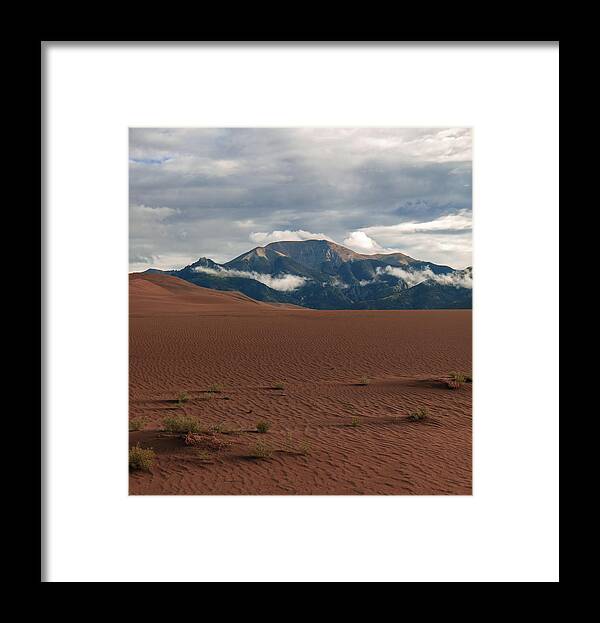 Mountain Framed Print featuring the photograph Magic Sand Dune Mountains by Go and Flow Photos