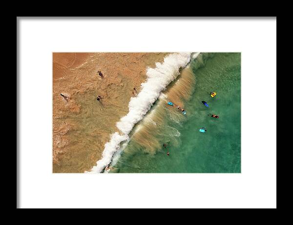 Magic Sands Beach Framed Print featuring the photograph Magic Sands Beach Wave by Christopher Johnson