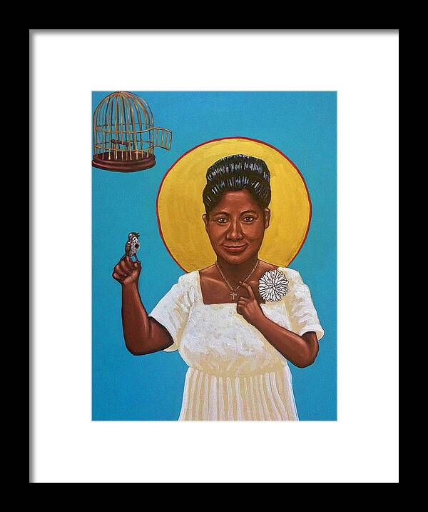Woman Framed Print featuring the photograph Mahalia Jackson by Kelly Latimore