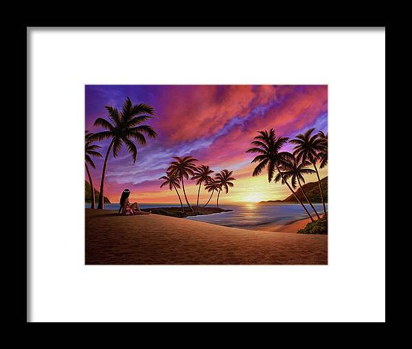 Sunset Framed Print featuring the photograph Mahalo by Jerry LoFaro