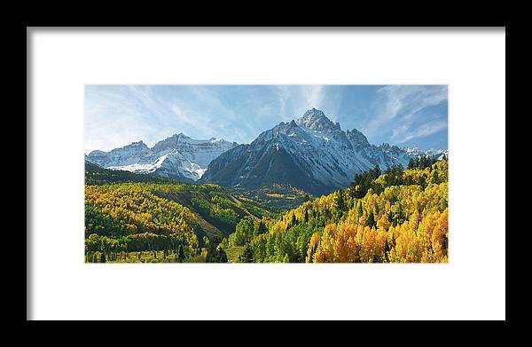 Colorado Framed Print featuring the photograph Majestic Mt. Sneffels by Aaron Spong
