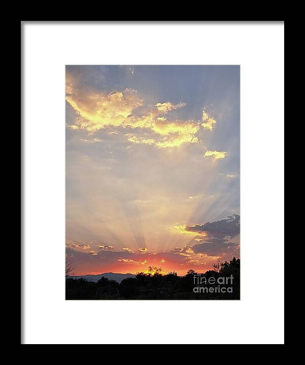 Sunset Framed Print featuring the photograph Majestic Sunset Colorado by Marlene Besso