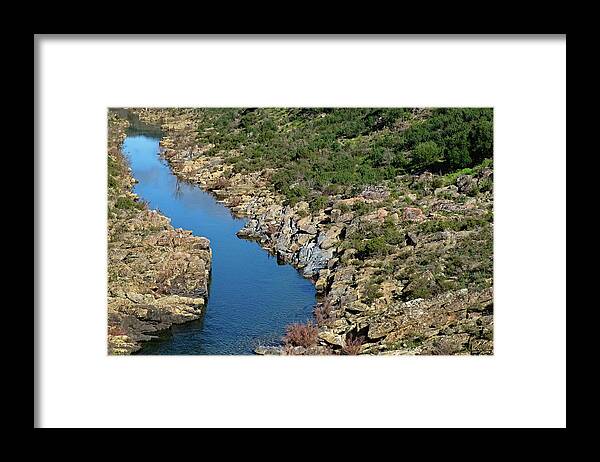 River Framed Print featuring the photograph Majestic Vascao River Journey by Angelo DeVal