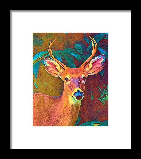 Majestic Framed Print featuring the painting Majesty by Juliette Becker