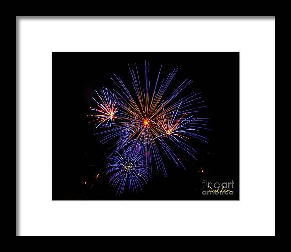 4th Of July Framed Print featuring the photograph Makes of Purple and Orange by David Levin